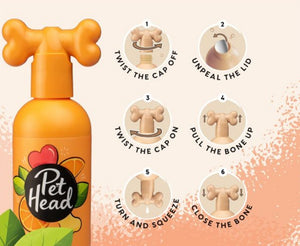 48 oz (3 x 16 oz) Pet Head Ditch the Dirt Deodorizing Shampoo for Dogs Orange with Aloe Vera