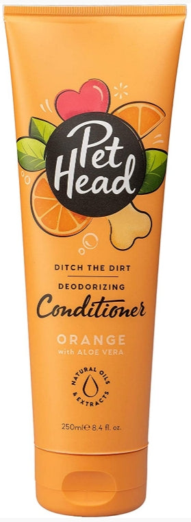 Pet Head Ditch the Dirt Deodorizing Conditioner for Dogs Orange with Aloe Vera - PetMountain.com