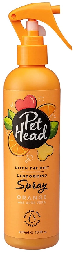 Pet Head Ditch the Dirt Deodorizing Spray for Dogs Orange with Aloe Vera - PetMountain.com