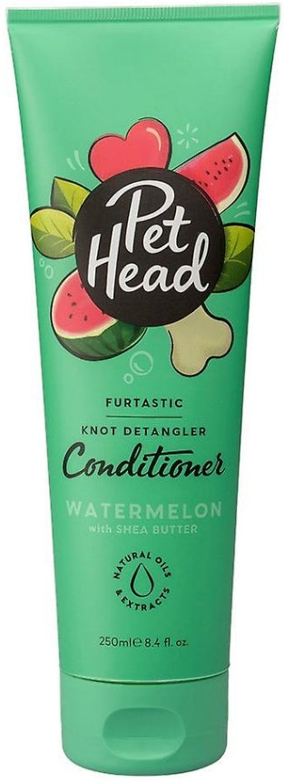 25.2 oz (3 x 8.4 oz) Pet Head Furtastic Knot Detangler Conditioner for Dogs Watermelon with Shea Butter