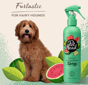 30.3 oz (3 x 10.1 oz) Pet Head Furtastic Knot Detangler Spray for Dogs Watermelon with Shea Butter
