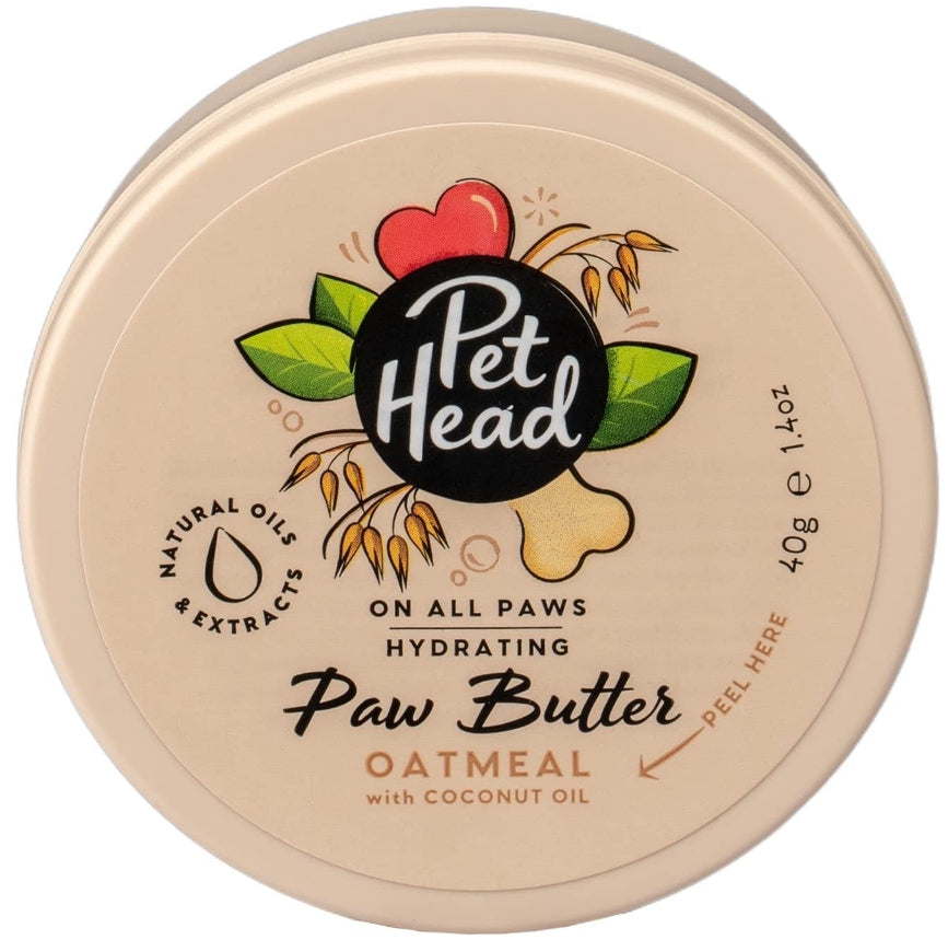 Pet Head Hydrating Paw Butter for Dogs Oatmeal with Coconut Oil - PetMountain.com