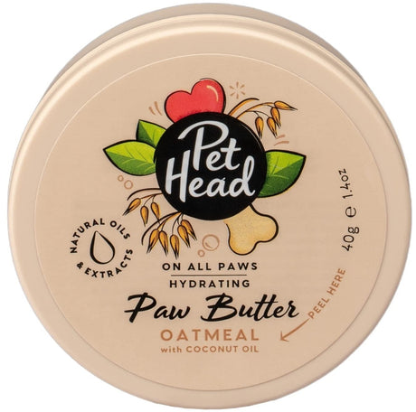 4.2 oz (3 x 1.4 oz) Pet Head Hydrating Paw Butter for Dogs Oatmeal with Coconut Oil