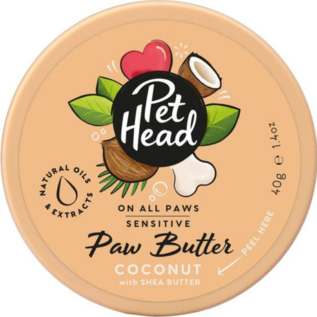 4.2 oz (3 x 1.4 oz) Pet Head Sensitive Paw Butter for Dogs Coconut with Shea Butter