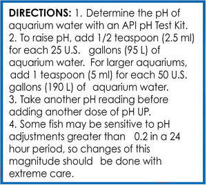 1.25 oz API pH Up Raises Aquarium pH for Freshwater Aquariums