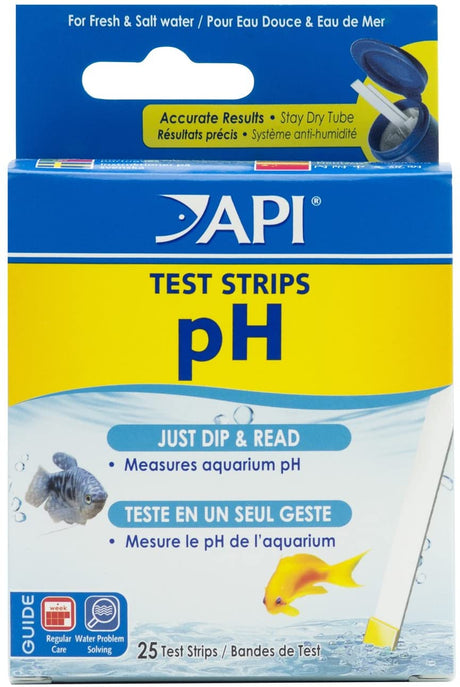25 count API pH Test Strips for Freshwater and Saltwater Aquariums