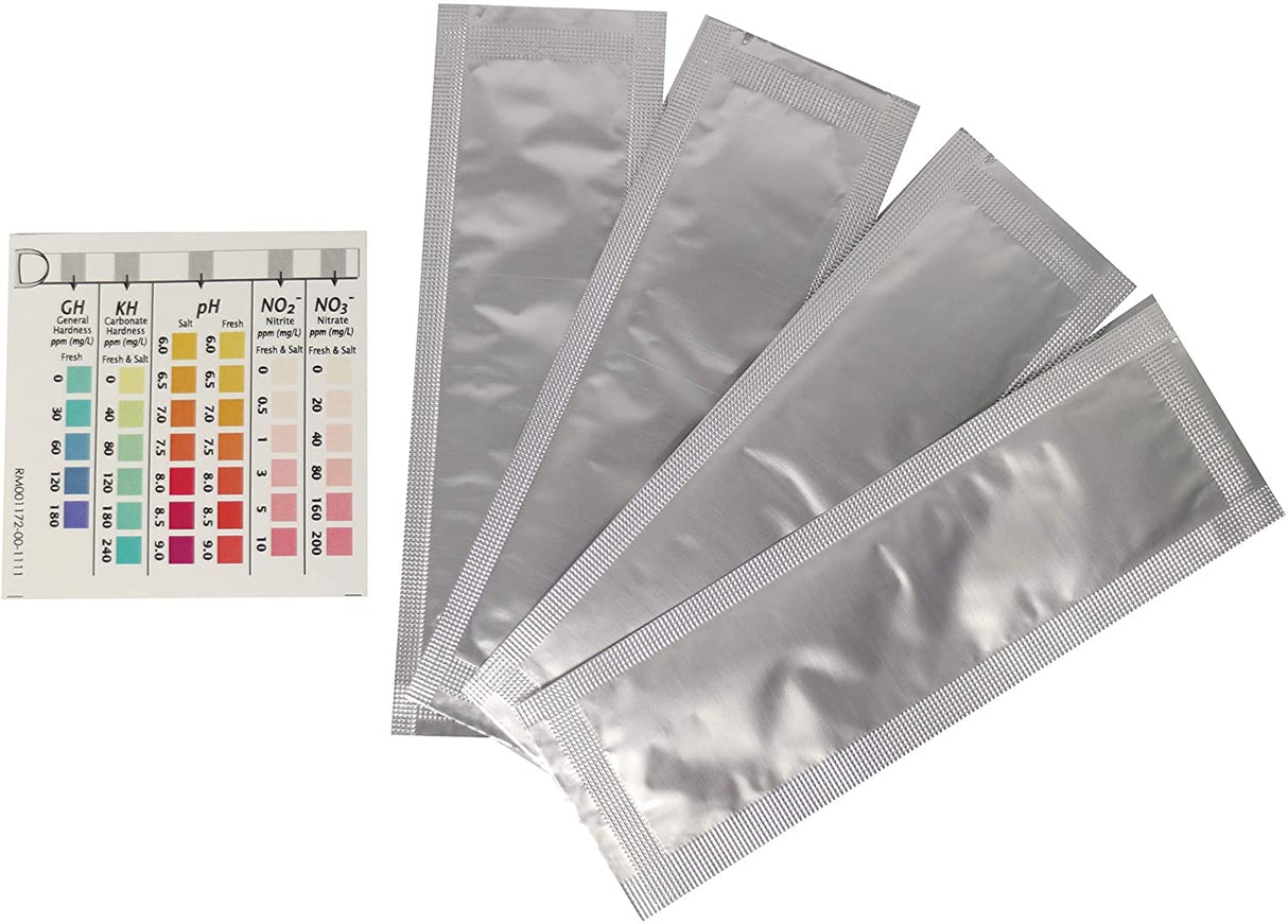 12 count (3 x 4 ct) API 5 in 1 Aquarium Test Strips for Freshwater and Saltwater Aquariums