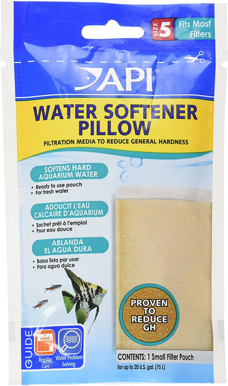 1 count API Water Softener Pillow Size 5 Filtration Media to Reduce General Hardness