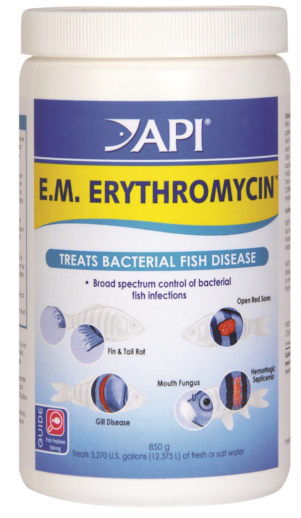API E.M. Erythromycin Treats Bacterial Fish Disease - PetMountain.com
