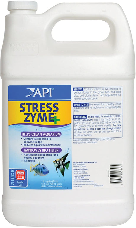 2 gallon (2 x 1 gal) API Stress Zyme Plus Bio Filtration Booster