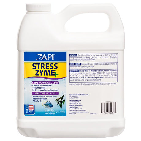 64 oz API Stress Zyme Plus Bio Filtration Booster