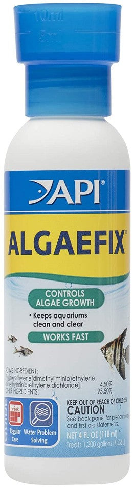 16 oz (4 x 4 oz) API AlgaeFix Controls Algae Growth for Freshwater Aquariums