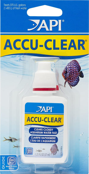10 oz (8 x 1.25 oz) API Accu-Clear Clears Cloudy Aquarium Water