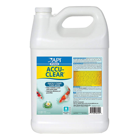 1 gallon API Pond Accu-Clear Quickly Clears Pond Water