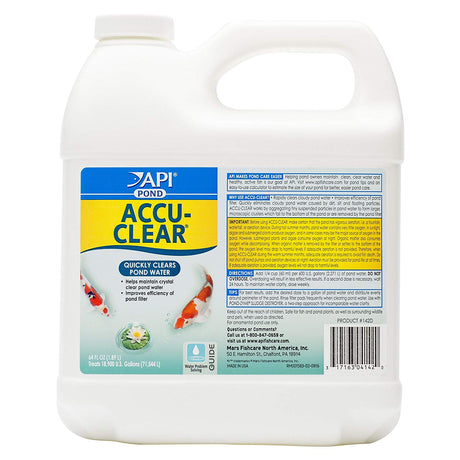 64 oz API Pond Accu-Clear Quickly Clears Pond Water