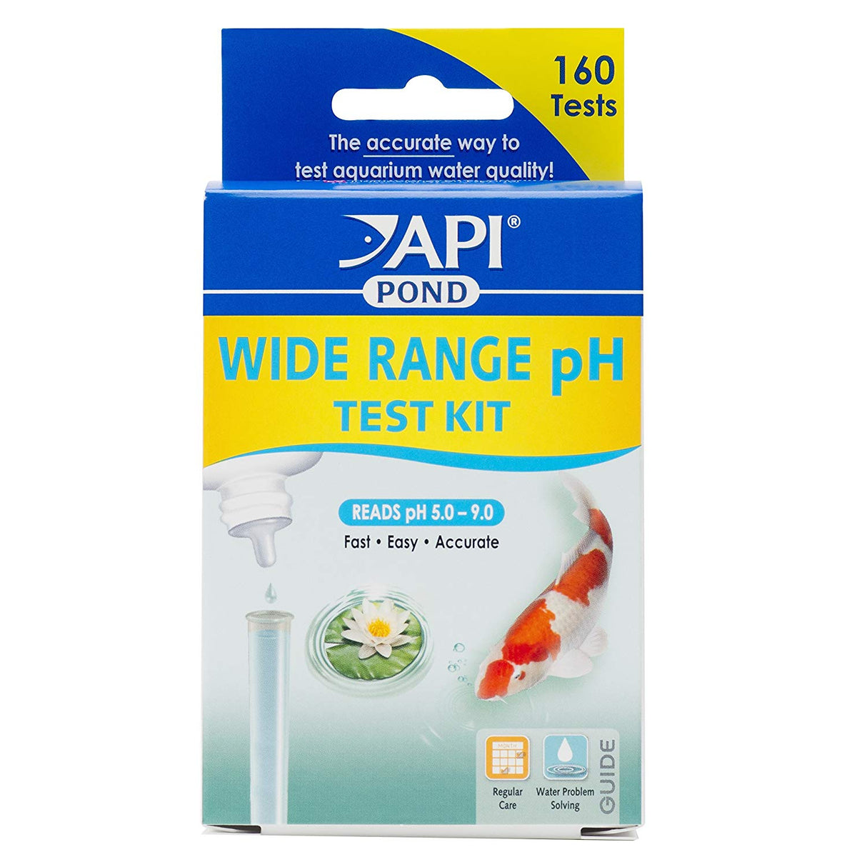 API Pond Wide Range pH Test Kit Reads pH 5.0 to 9.0 - PetMountain.com