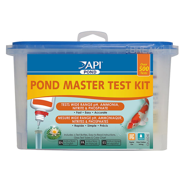 API Pond Master Test Kit Tests Wide Range pH, Ammonia, Nitrite and Phosphate - PetMountain.com