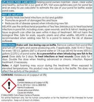 48 oz (3 x 16 oz) API Pond Melafix Treats Bacterial Infections for Koi and Goldfish