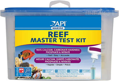2 count API Marine Reef Master Test Kit Tests Calcium, Carbonate Hardness, Phosphate and Nitrate