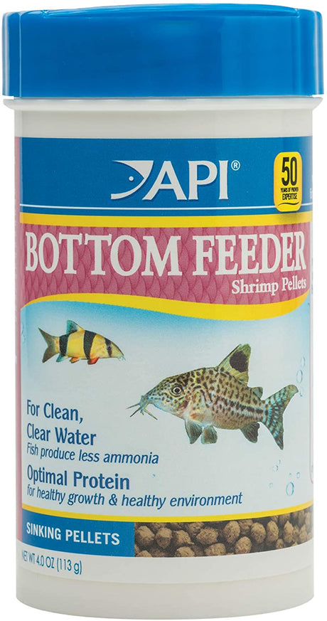 4 oz API Bottom Feeder Squid Pellets Sinking Pellets Fish Food