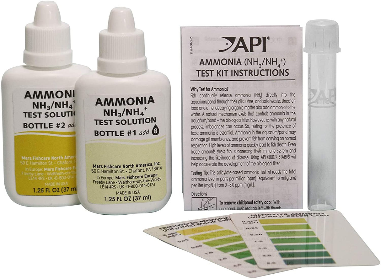 3 count API Ammonia NH3/NH4+ Test Kit