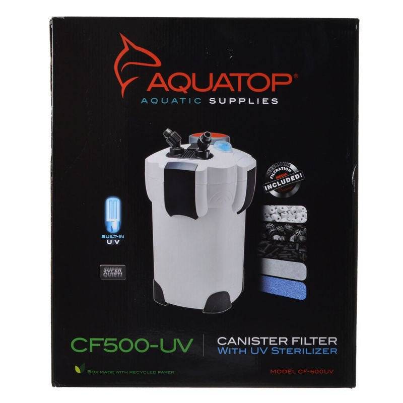 Aquatop CF Canister Filter with UV Clarification - PetMountain.com