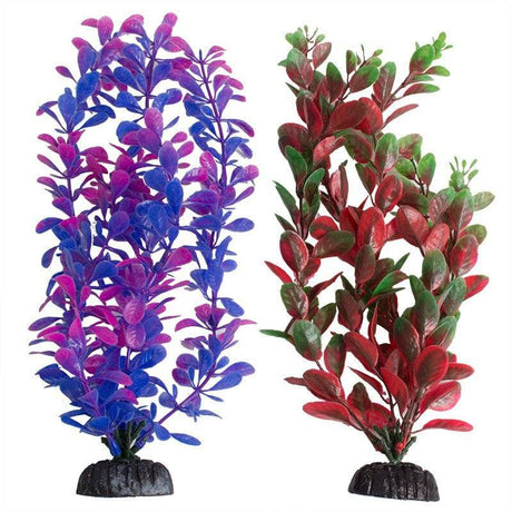 Aquatop Multi-Colored Aquarium Plants Purple/Pink and Green/Red - PetMountain.com