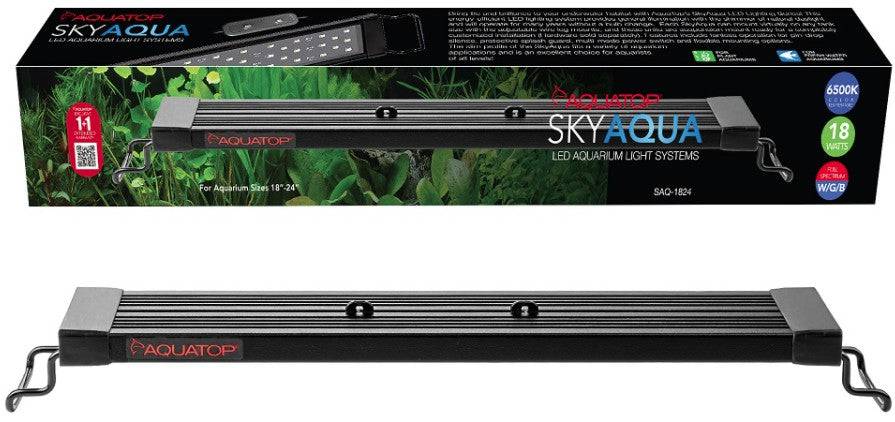 Aquatop SkyAqua LED Aquarium Light Fixture 6500K with 3 Position Toggle Switch - PetMountain.com