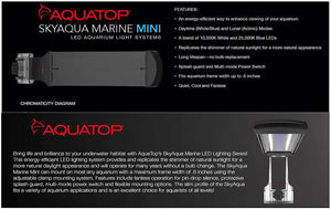 Aquatop SkyAqua Marine Mini LED Salt Water Aquarium Light - PetMountain.com