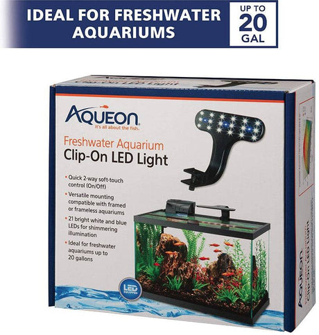 Aqueon Freshwater Aquarium Clip-On LED Light - PetMountain.com