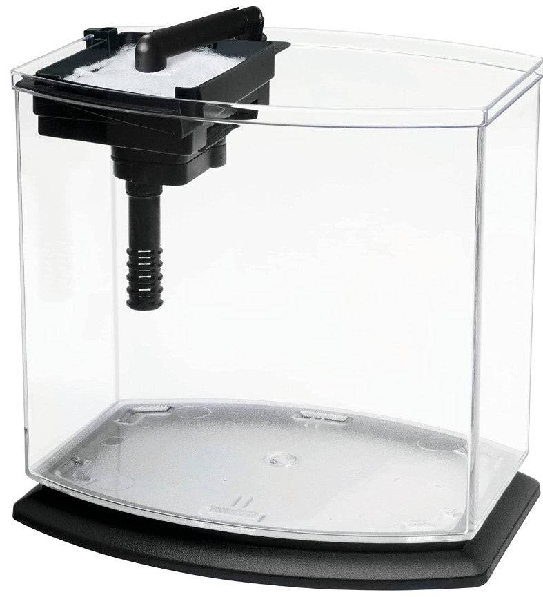 Aqueon LED MiniBow 1 SmartClean Aquarium Kit Black - PetMountain.com