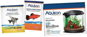 Aqueon LED MiniBow 1 SmartClean Aquarium Kit Black - PetMountain.com