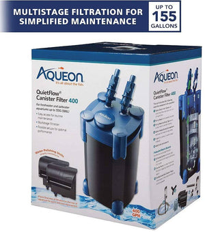 Aqueon QuietFlow Canister Filter for Freshwater and Saltwater Aquariums - PetMountain.com