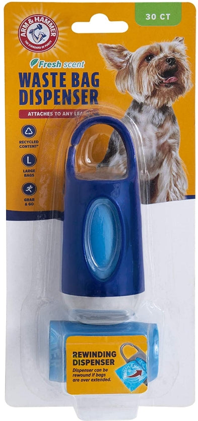 6 count Arm and Hammer Waste Bag Dispenser Assorted Colors