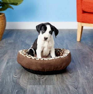 Aspen Pet Round Pet Bedding Animal Print for Dogs
