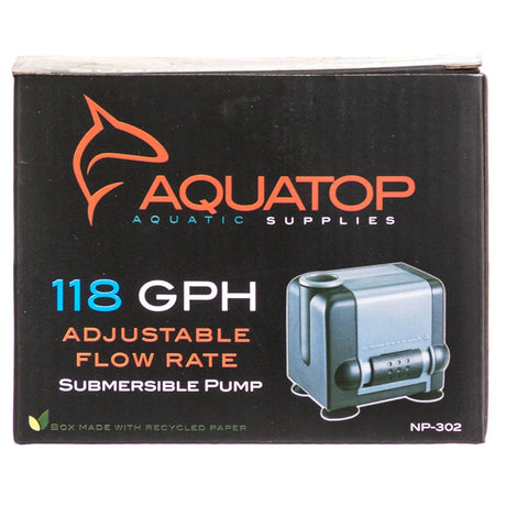 Aquatop Adjustable Flow Rate Submersible Pump for Aquariums - PetMountain.com