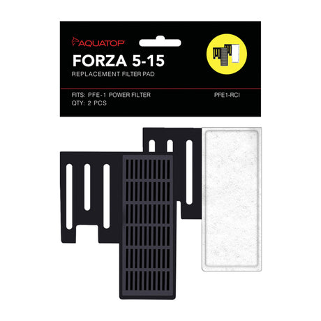 6 count (3 x 2 ct) Aquatop Forza 5-15 Replacement Filter Pad