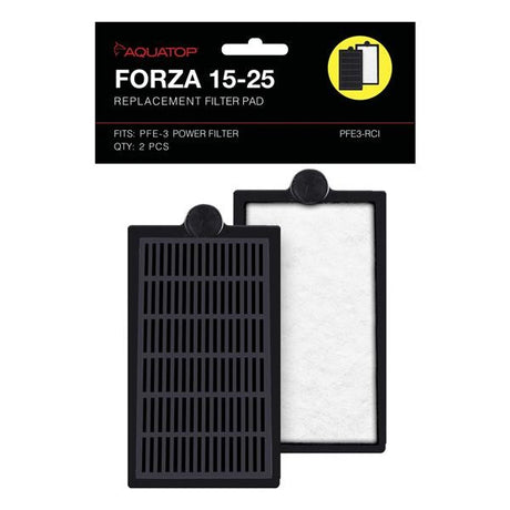 8 count (4 x 2 ct) Aquatop Replacement Filter Pads with Activated Carbon for PFE-3 Power Filter