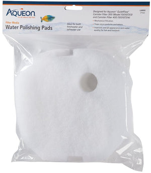 Large - 12 count (6 x 2 ct) Aqueon Water Polishing Pads for Aquariums