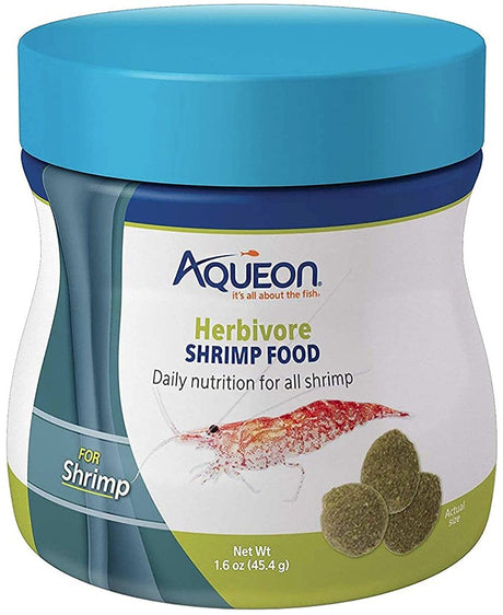 9.6 oz (6 x 1.6 oz) Aqueon Herbivore Shrimp Food
