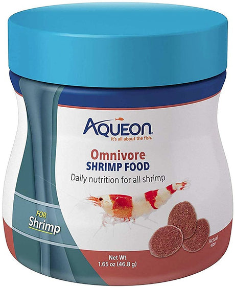 1.65 oz Aqueon Omnivore Shrimp Food Daily Nutrition for All Shrimp