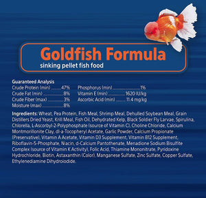 20 oz (4 x 5 oz) Aqueon Pro Goldfish Formula Sinking Pellet Fish Food