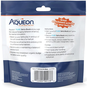 6 count Aqueon Pure Betta Beads Blue