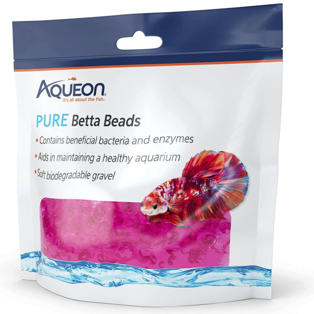 1 count Aqueon Pure Betta Beads Pink