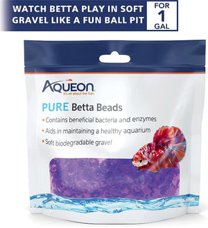 Aqueon Pure Betta Beads Purple - PetMountain.com