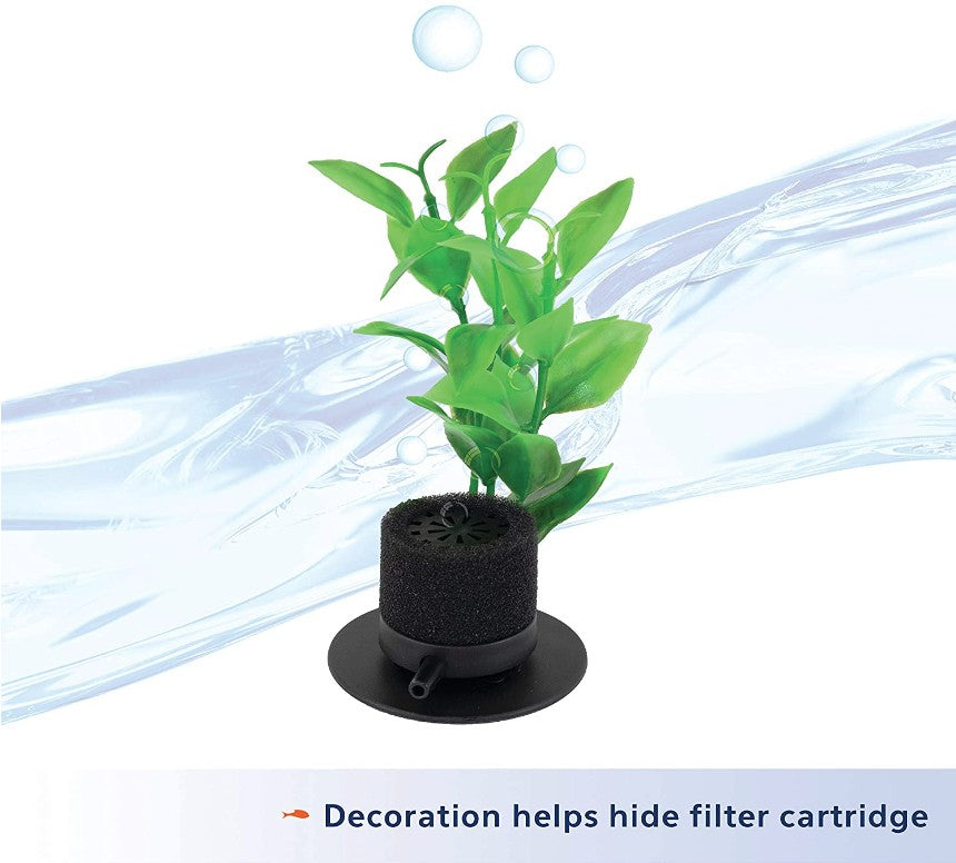 1 count Aqueon Betta Filter with Natural Plant