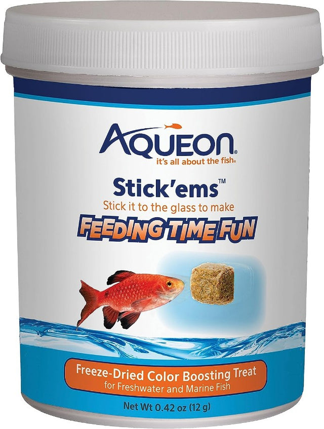 Aqueon Stick'ems Freeze Dried Color Boosting Treat for Fish - PetMountain.com