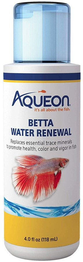 24 oz (6 x 4 oz) Aqueon Betta Water Renewal Replaces Trace Minerals for Aquariums