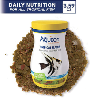 28.72 oz (8 x 3.59 oz) Aqueon Tropical Flakes Fish Food