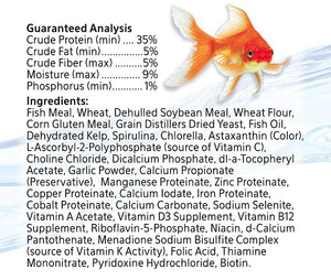 18 oz (6 x 3 oz) Aqueon Goldfish Granules Slow Sinking Fish Food Daily Nutrition for All Goldfish and Other Pond Fish